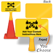 Add Your Custom Social Distancing Instructions ConeBoss Sign